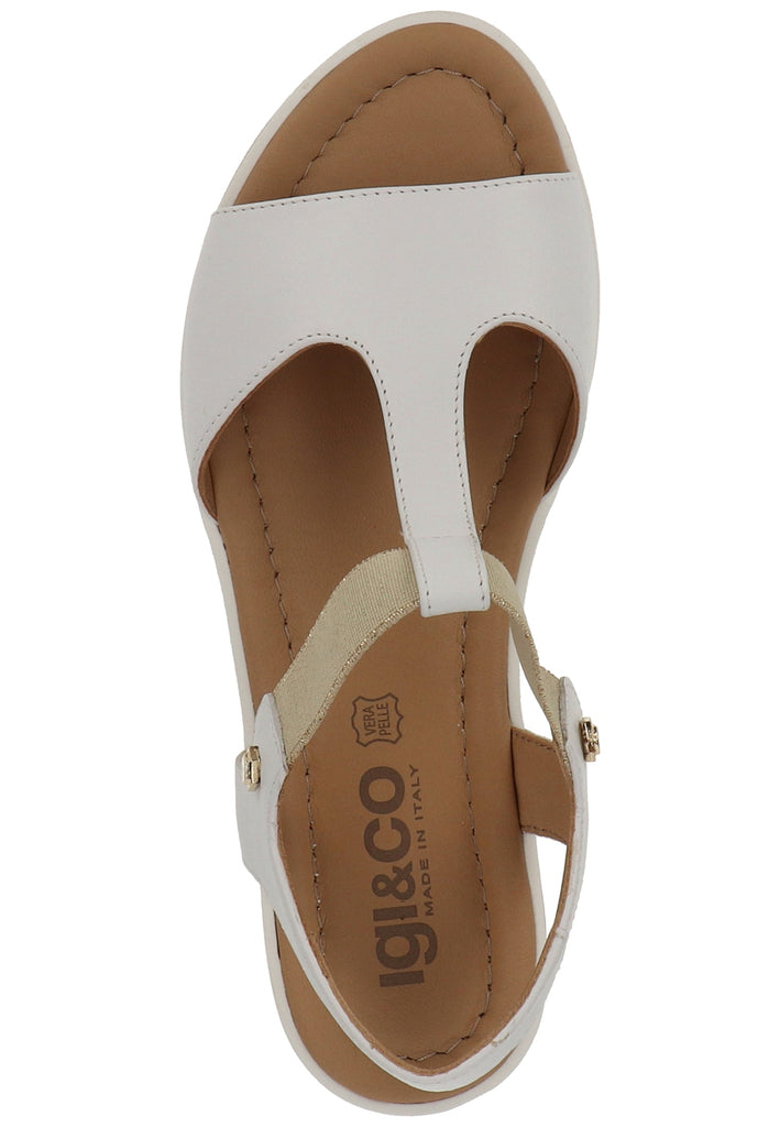 IGI&CO Sandalen Leder/Textil Weiß