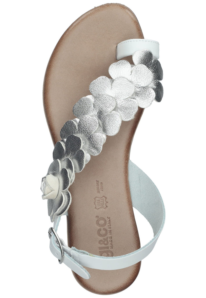 IGI&CO Sandalen Leder Weiß/Silber