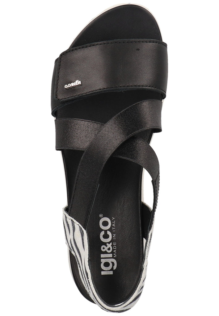 IGI&CO Sandalen Nappaleder Schwarz