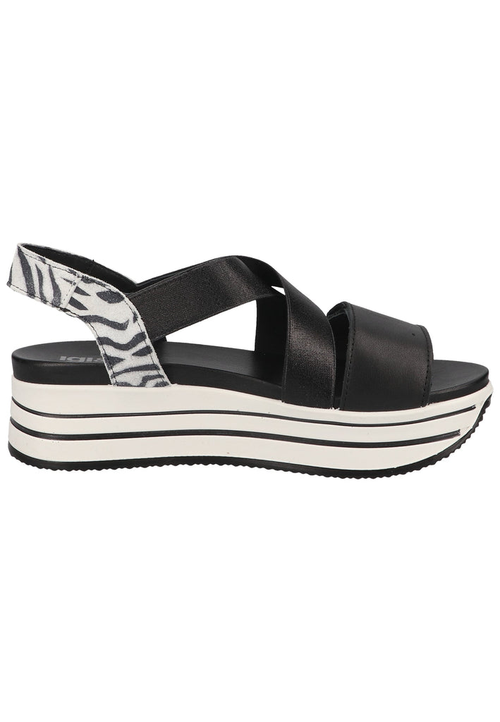 IGI&CO Sandalen Nappaleder Schwarz
