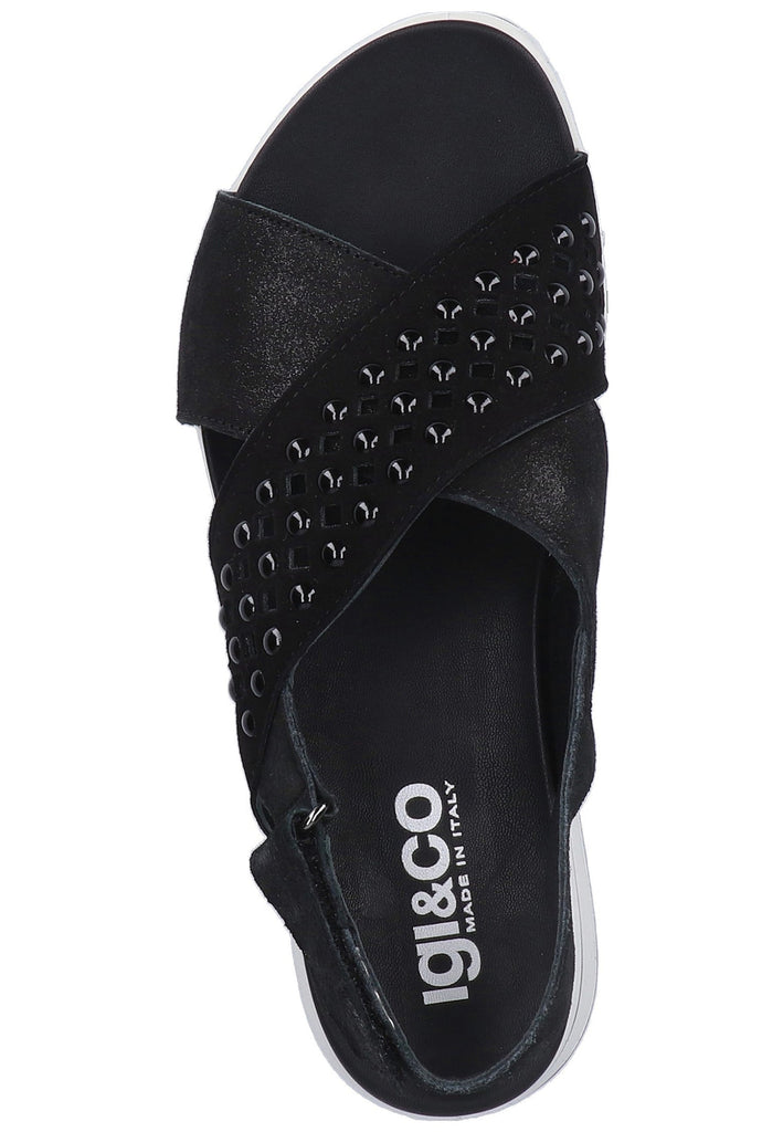 IGI&CO Sandalen Nappaleder Schwarz