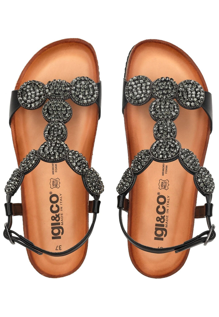IGI&CO Sandalen Nappaleder Schwarz