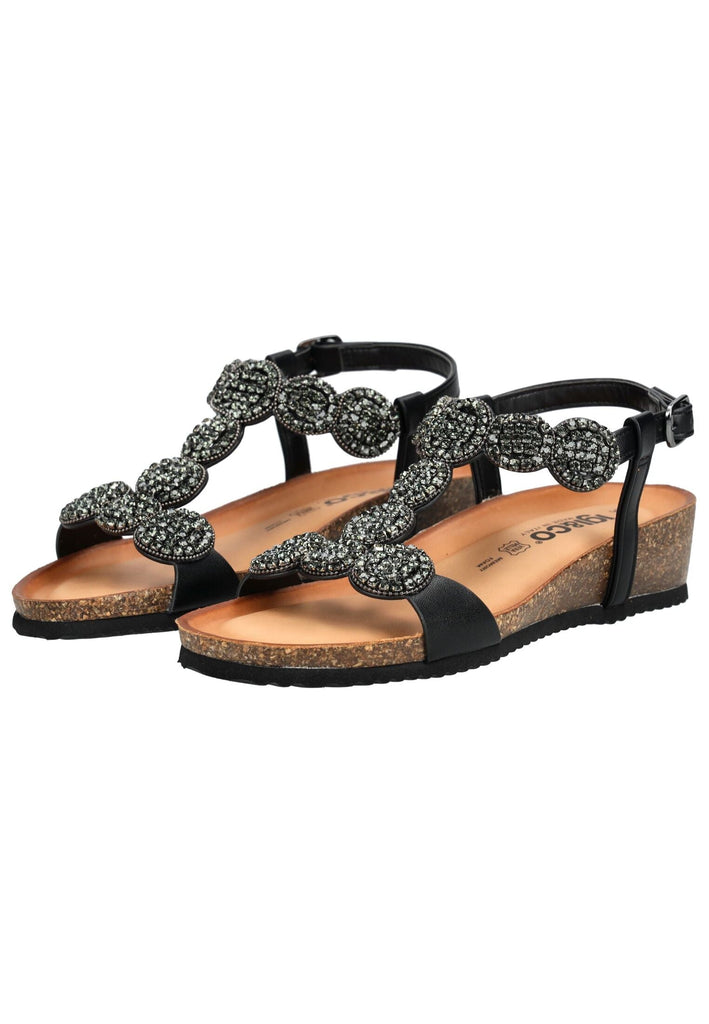 IGI&CO Sandalen Nappaleder Schwarz