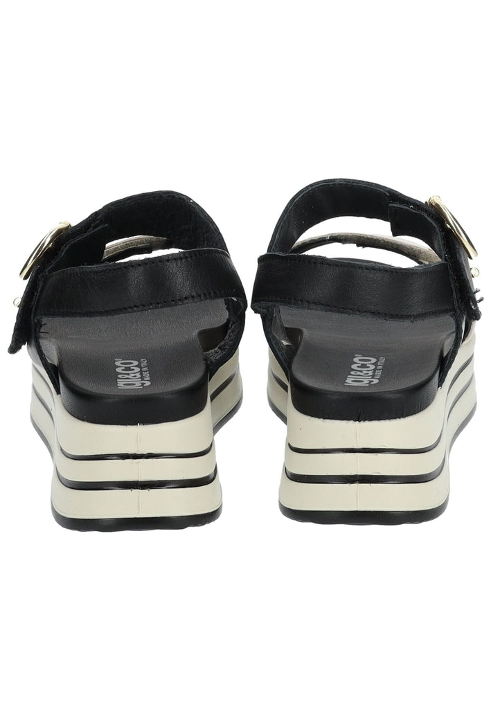 IGI&CO Sandalen Nappaleder Schwarz/Beige