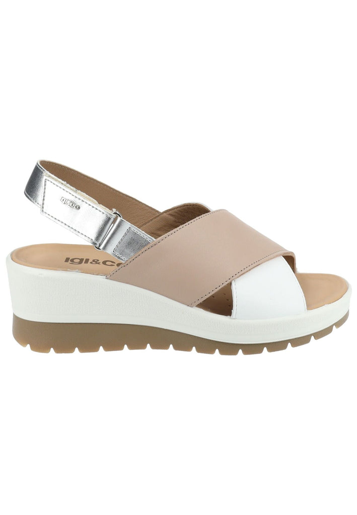 IGI&CO Sandalen Nappaleder Weiß Kombi