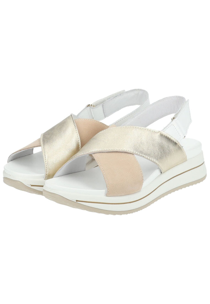 IGI&CO Sandalen Nubukleder Beige/Gold