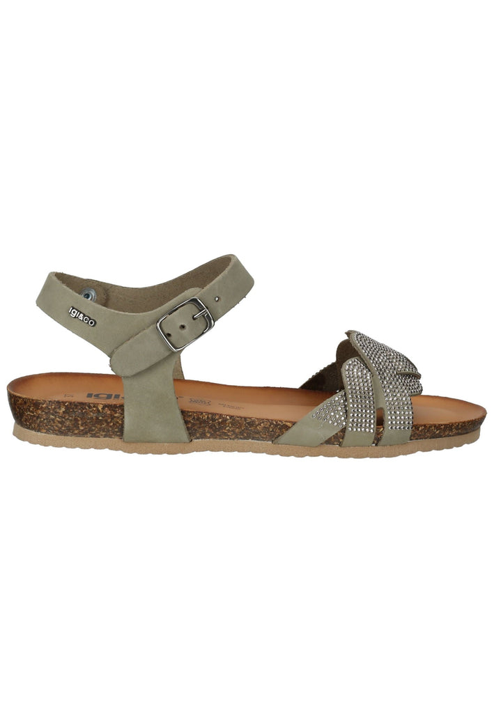 IGI&CO Sandalen Nubukleder Grün