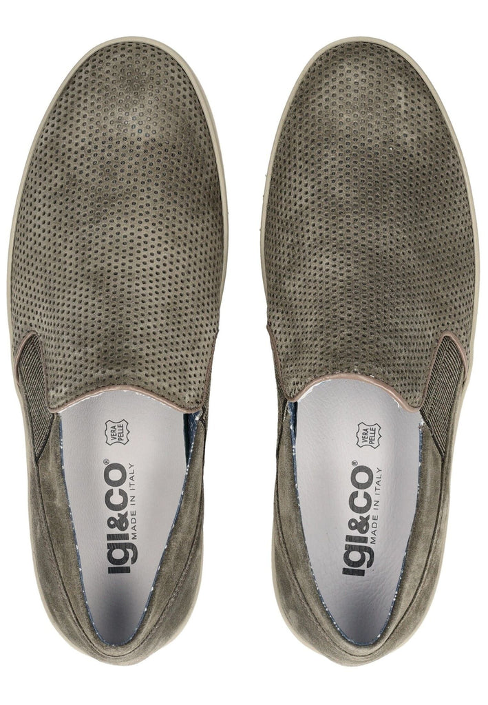 IGI&CO Slipper Leder Dunkelgrün