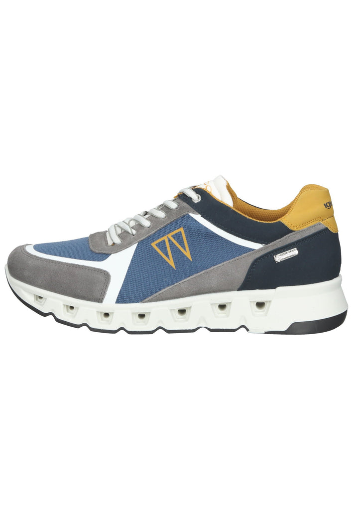 Sneaker IGI&CO Sneaker Lederimitat/Textil Grau/Blau