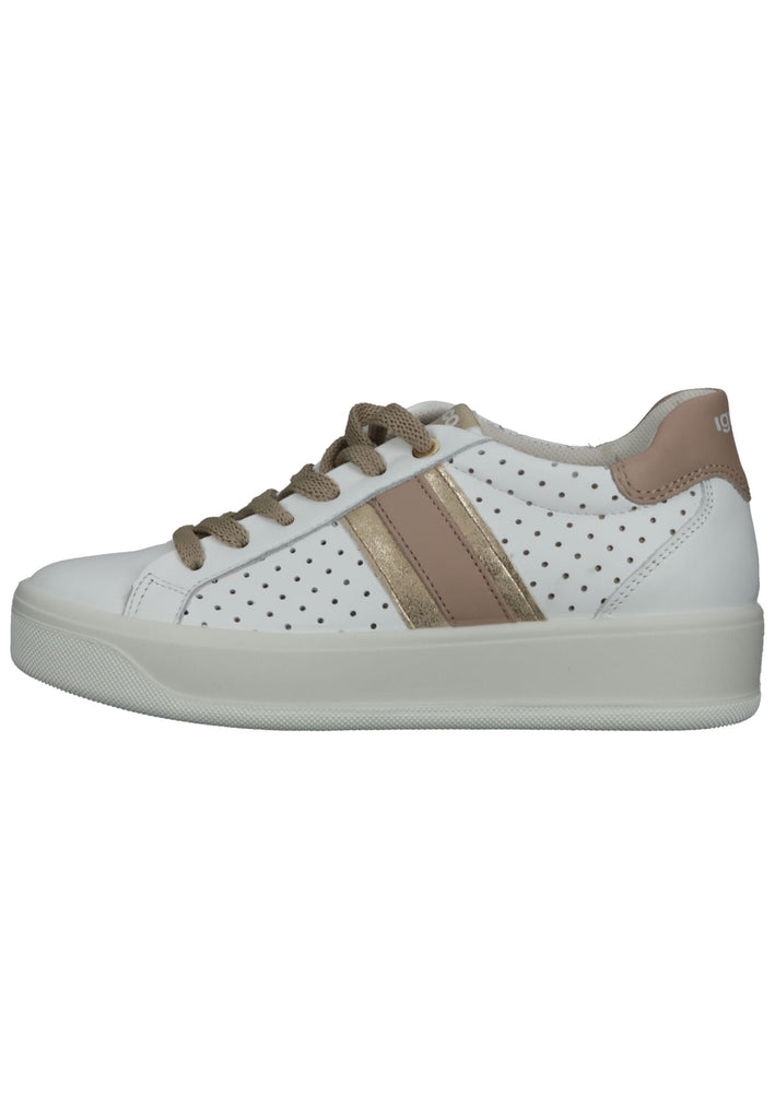 Sneaker IGI&CO Sneaker Nappaleder Weiß/Beige