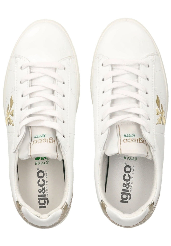 IGI&CO Sneaker Lederimitat Weiß/Gold