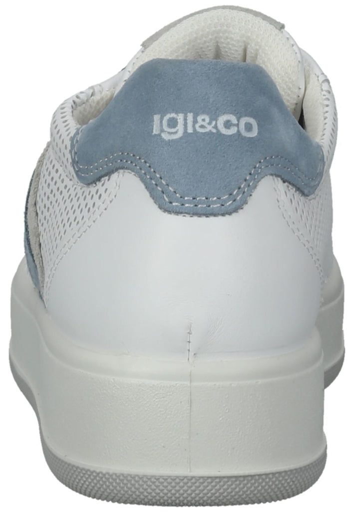 IGI&CO Sneaker Nappaleder Blau/Weiß