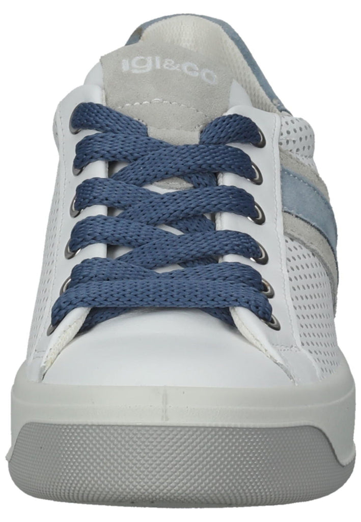 IGI&CO Sneaker Nappaleder Blau/Weiß
