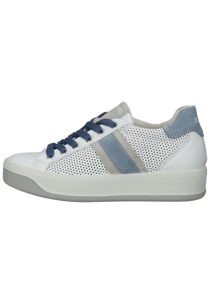 IGI&CO Sneaker Nappaleder Blau/Weiß