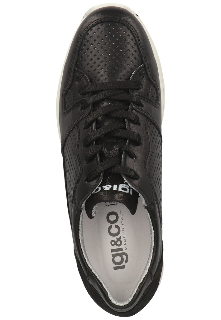 IGI&CO Sneaker Nappaleder Schwarz