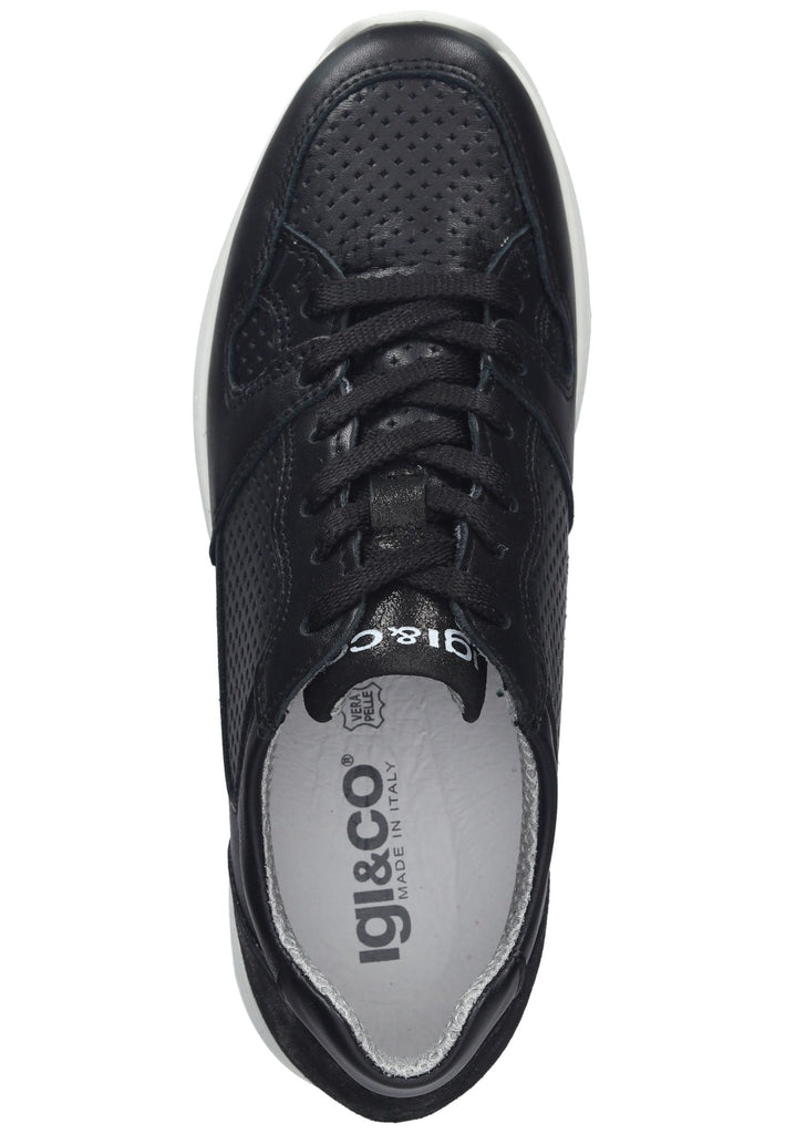IGI&CO Sneaker Nappaleder Schwarz