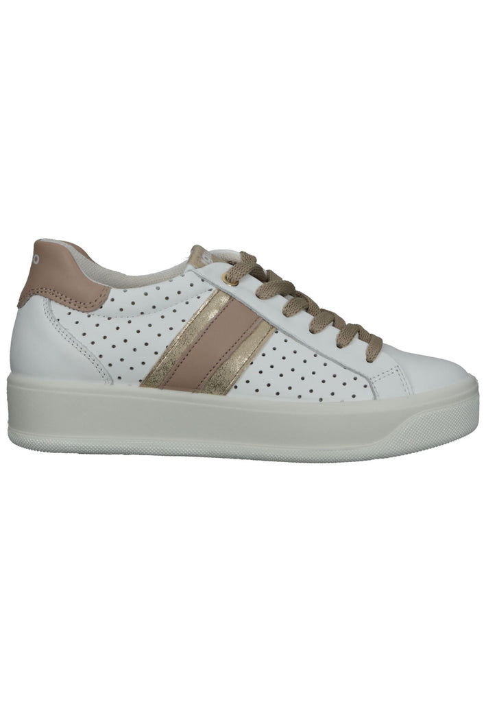 IGI&CO Sneaker Nappaleder Weiß/Beige