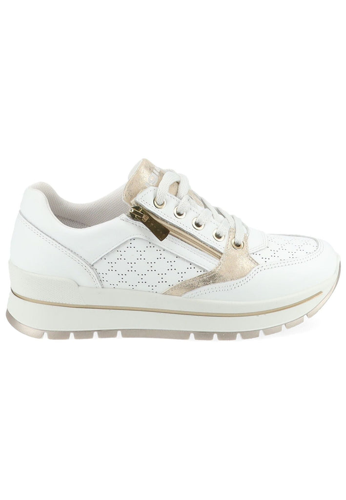 IGI&CO Sneaker Nappaleder Weiß/Gold