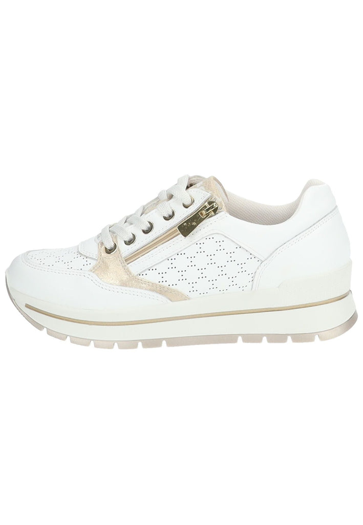 IGI&CO Sneaker Nappaleder Weiß/Gold