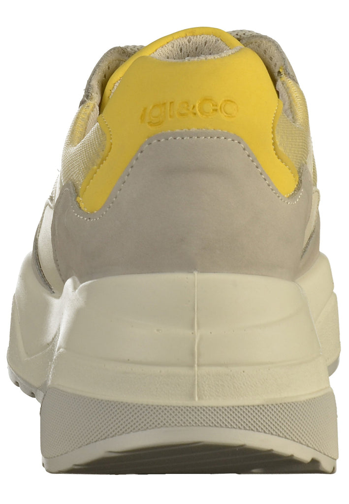 IGI&CO Sneaker Nubukleder Grau/Gelb