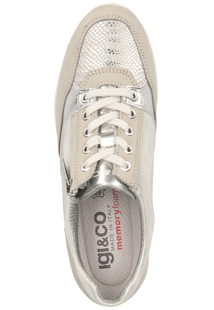 IGI&CO Sneaker Nubukleder Silber/Grau