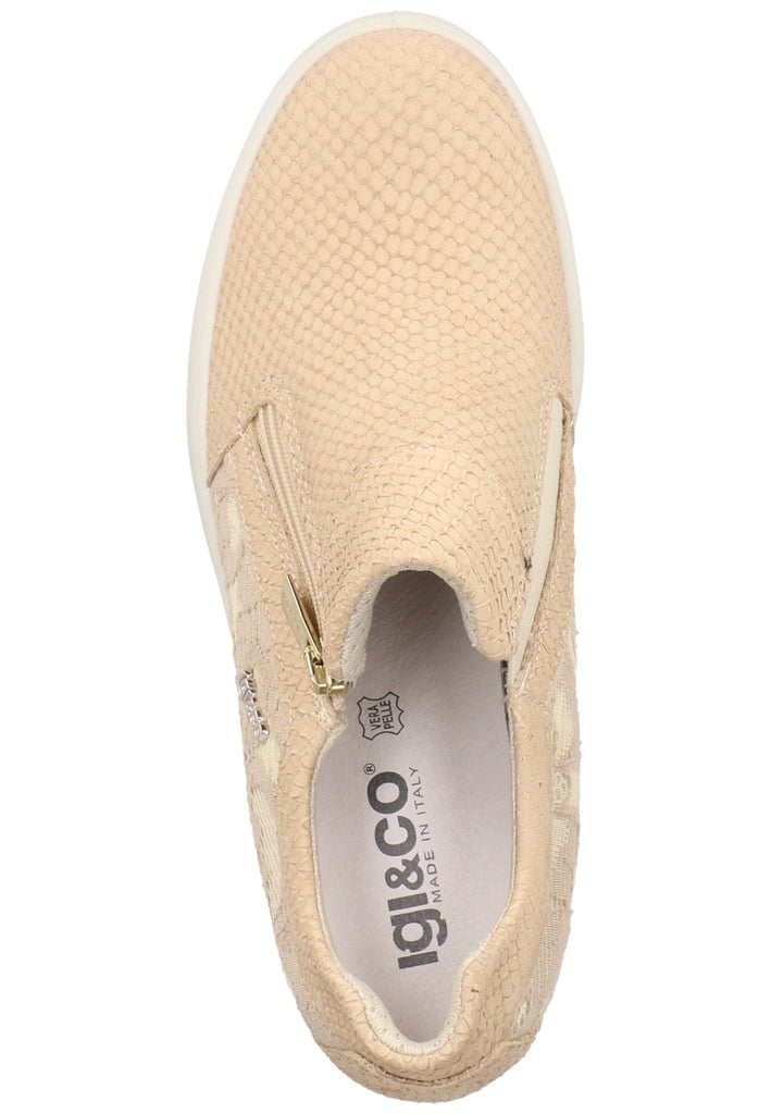 IGI&CO Sneaker Nubukleder/Textil Beige