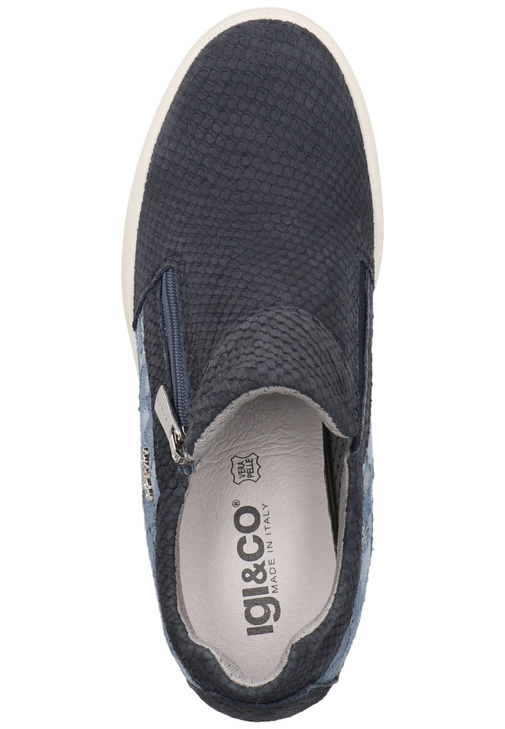 IGI&CO Sneaker Nubukleder/Textil Blau