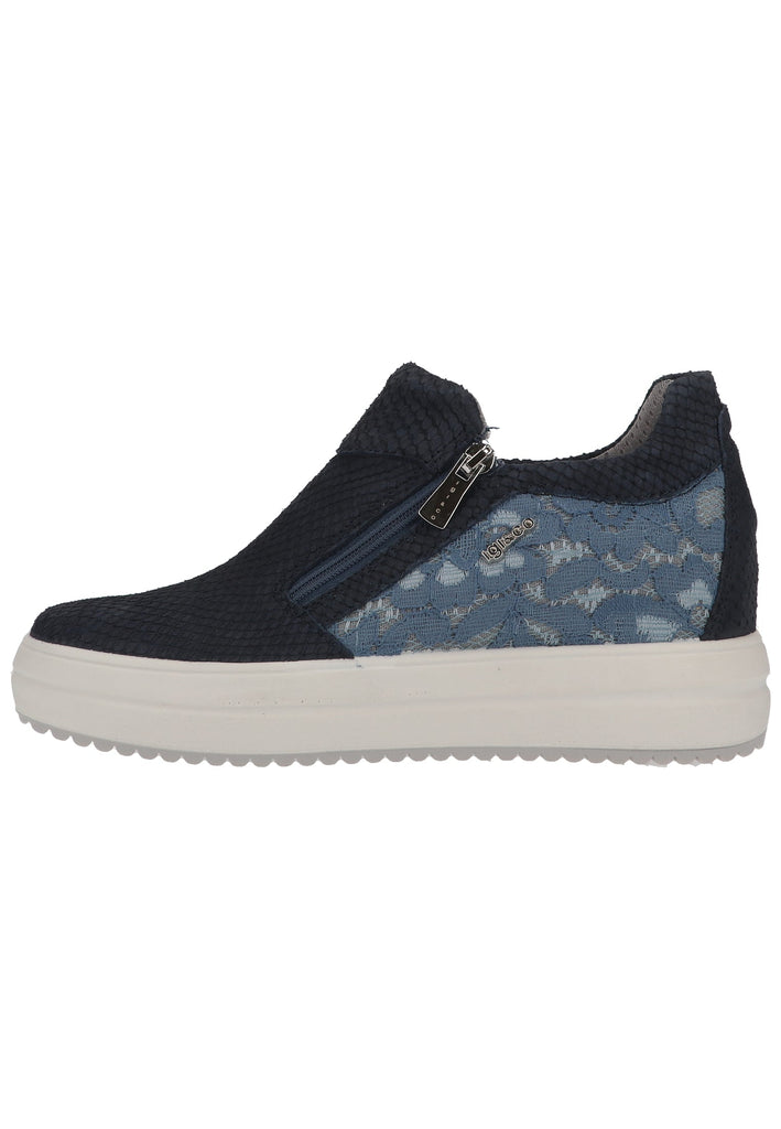 IGI&CO Sneaker Nubukleder/Textil Blau