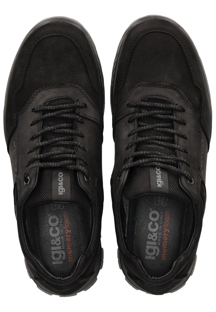 IGI&CO Sneaker Nubukleder/Textil Schwarz
