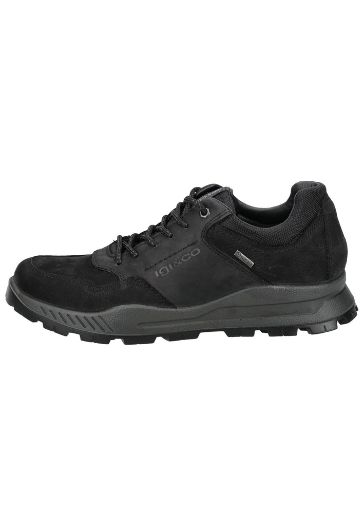 IGI&CO Sneaker Nubukleder/Textil Schwarz