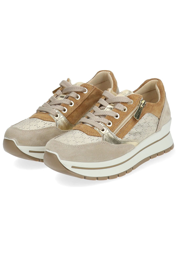 IGI&CO Sneaker Veloursleder Braun/Gold