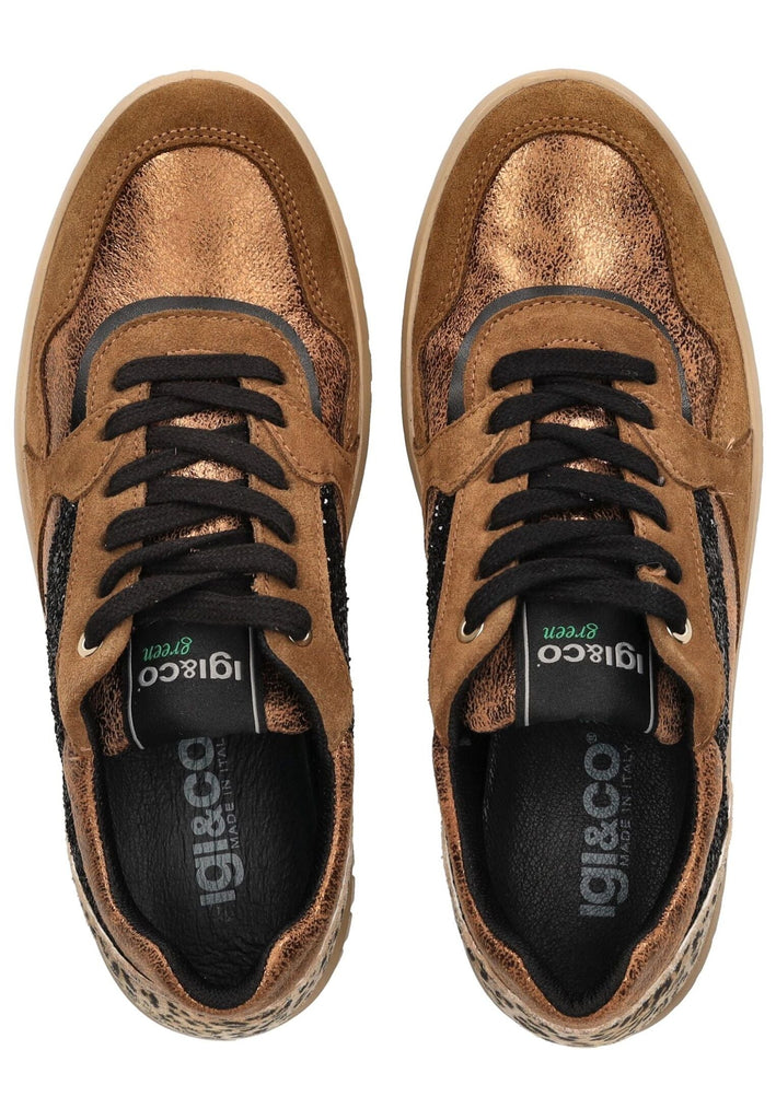 IGI&CO Sneaker Veloursleder/Textil Cognac