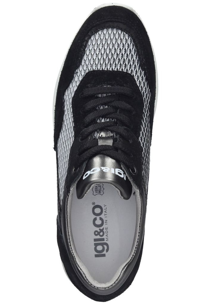 IGI&CO Sneaker Veloursleder/Textil Schwarz