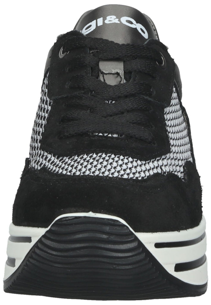 IGI&CO Sneaker Veloursleder/Textil Schwarz
