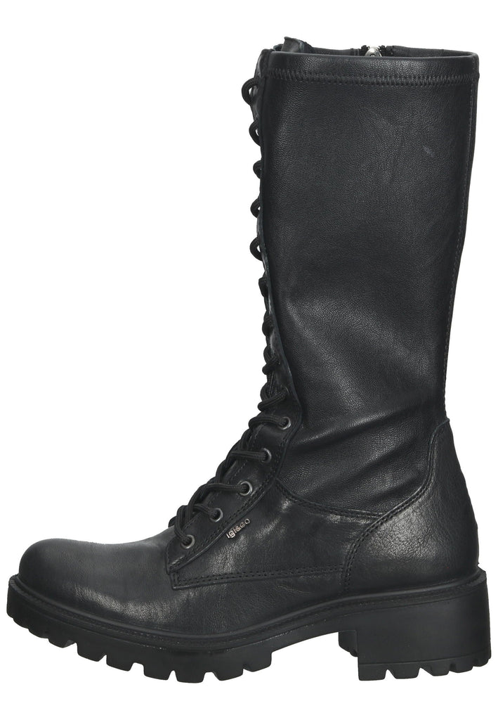 IGI&CO Stiefel Leder Schwarz