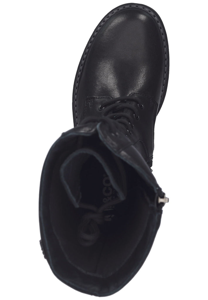 IGI&CO Stiefel Lederimitat Schwarz