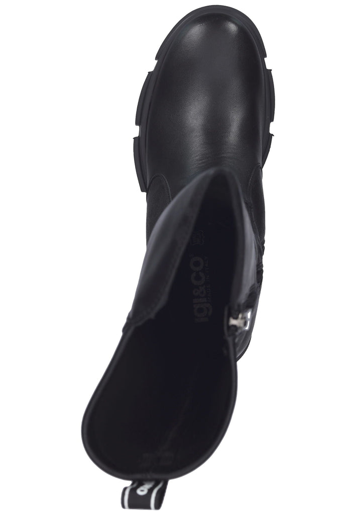 IGI&CO Stiefel Nappaleder Schwarz