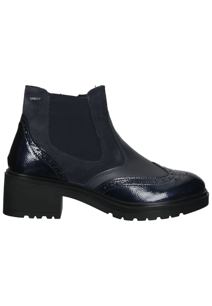 IGI&CO Stiefelette Leder/Textil Dunkelblau