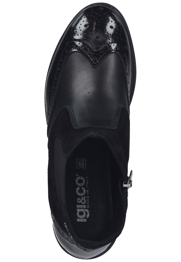 IGI&CO Stiefelette Leder/Textil Schwarz