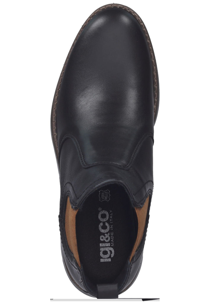 IGI&CO Stiefelette Leder/Textil Schwarz/Braun