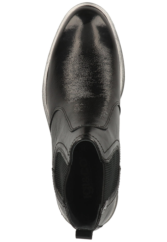 IGI&CO Stiefelette Leder/Textil Schwarz Lack