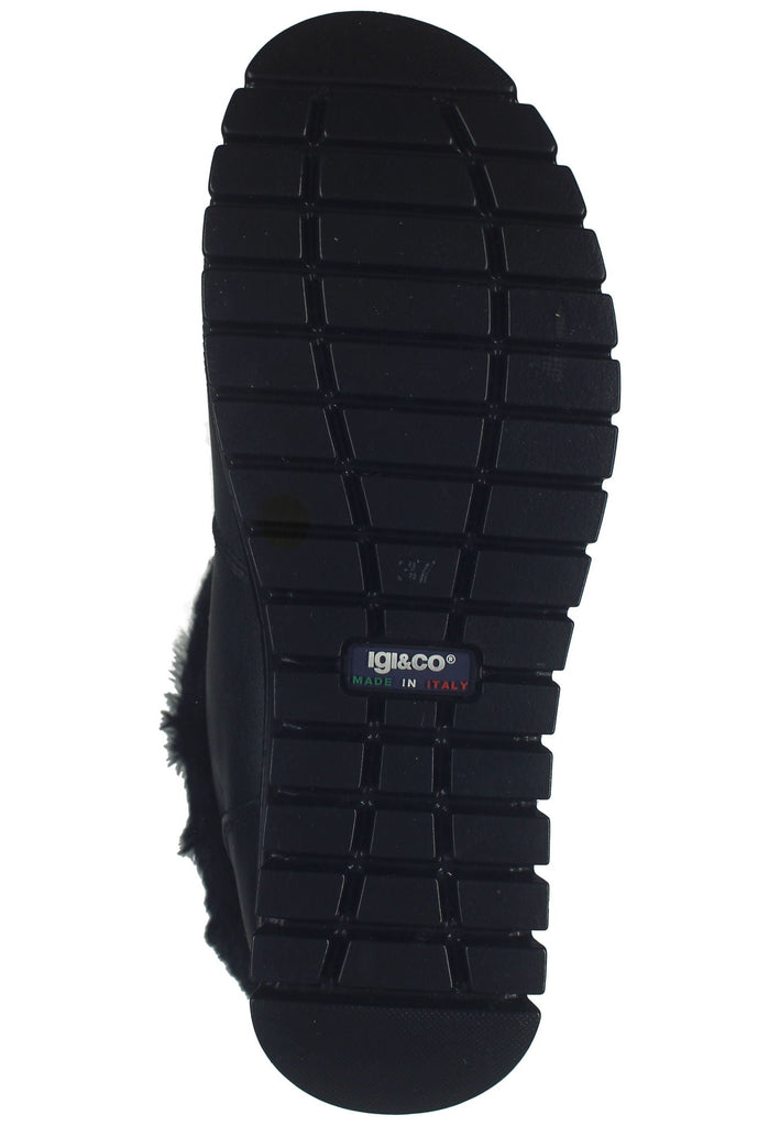 IGI&CO Stiefelette Leder/Textil Schwarz Warmfutter