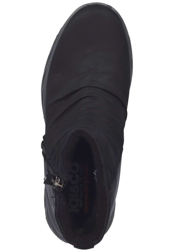 IGI&CO Stiefelette Lederimitat Schwarz