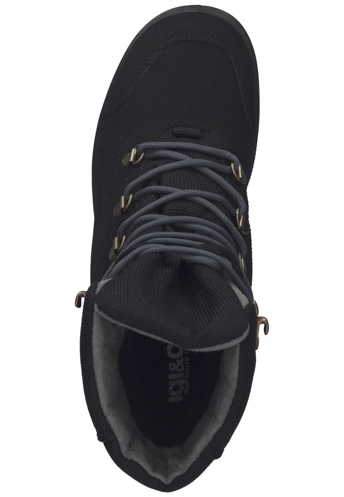 IGI&CO Stiefelette Lederimitat Schwarz Warmfutter