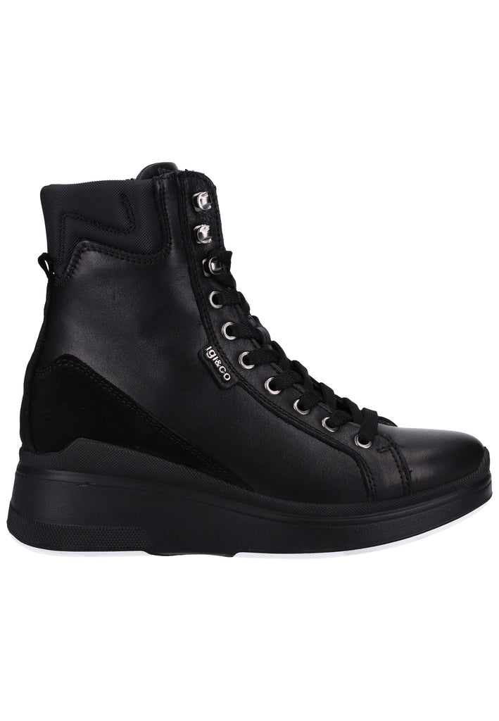IGI&CO Stiefelette Nappaleder Schwarz