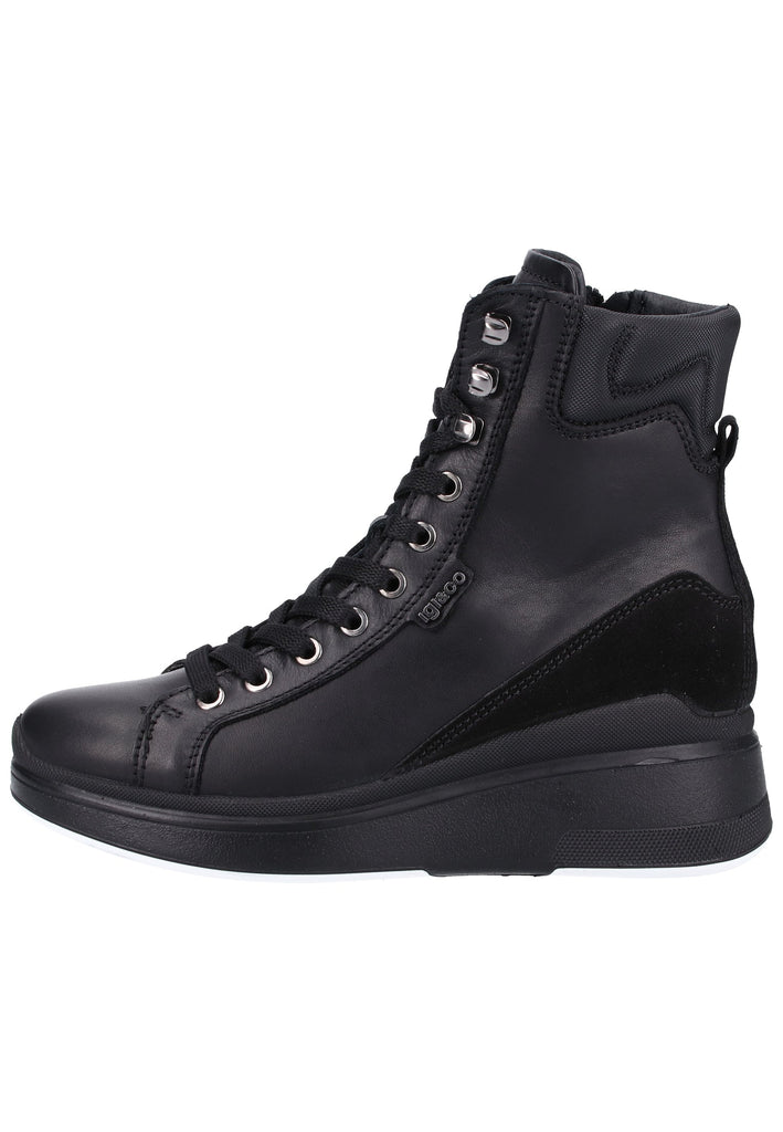 IGI&CO Stiefelette Nappaleder Schwarz