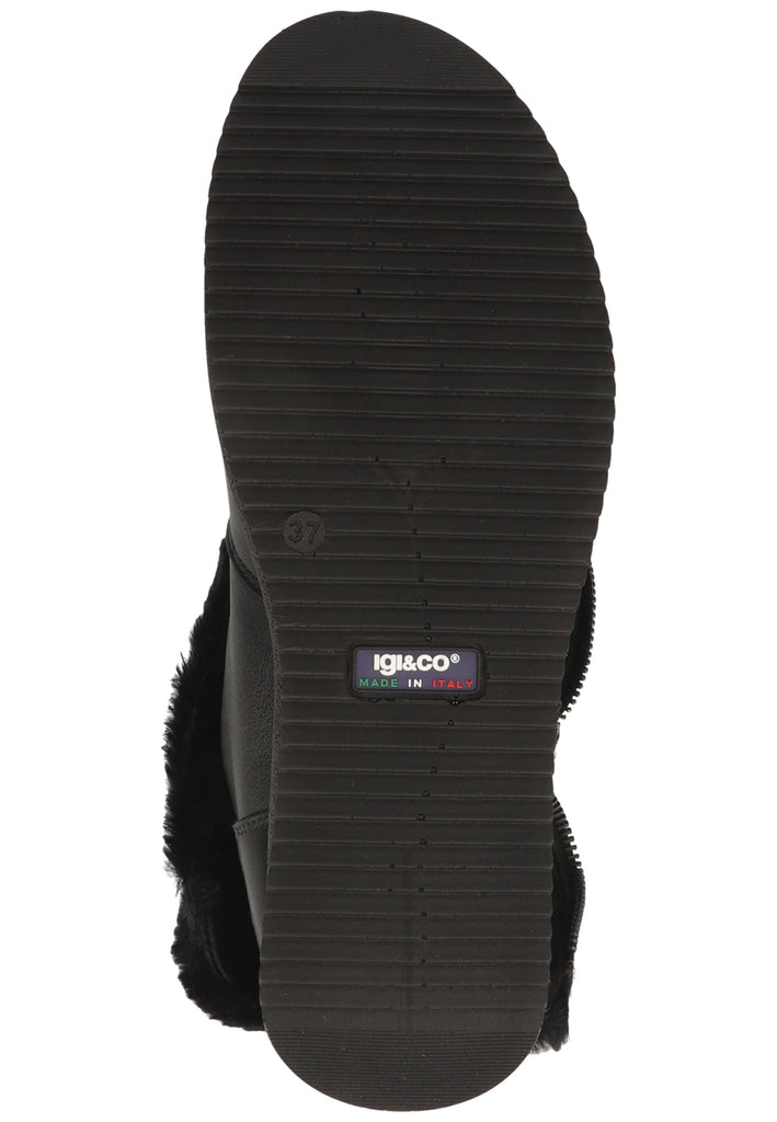 IGI&CO Stiefelette Nappaleder Schwarz