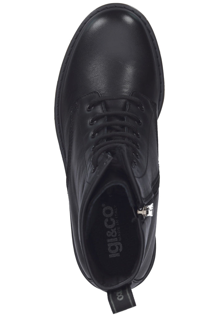 IGI&CO Stiefelette Nappaleder Schwarz