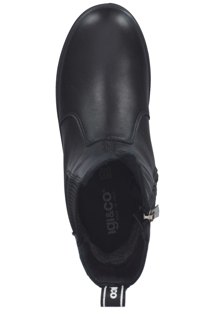 IGI&CO Stiefelette Nappaleder Schwarz