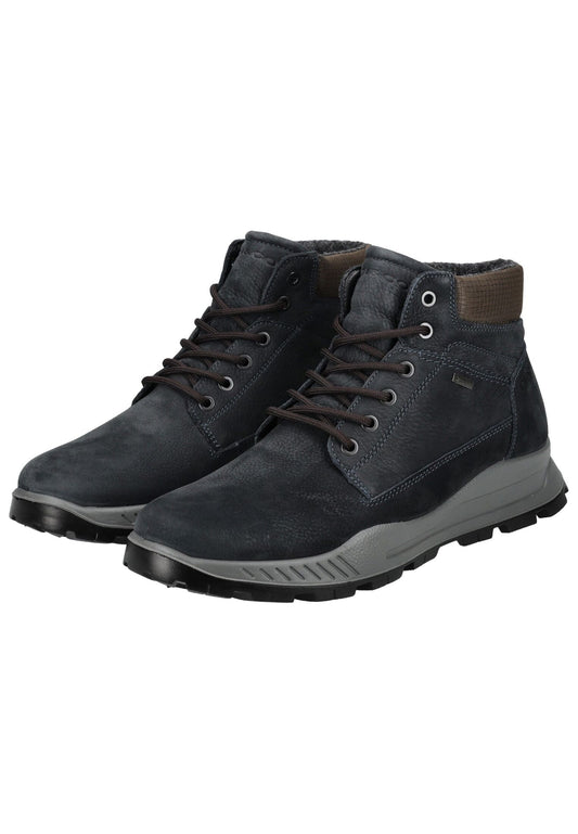 IGI&CO Stiefelette Nubukleder/Textil Blau Warmfutter